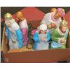 Image 1 : VINTAGE LIGHT UP 7PC CHRISTMAS NATIVITY SCENE SET