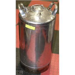 VINTAGE STAINLESS STEEL KEG