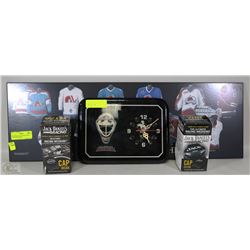 COLORADO AVALANCHE PICTURE AND CLOCK WITH