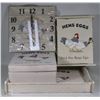 Image 1 : WOOD HENS TRAY, KEY HOLDER , BOX , CLOCK SET