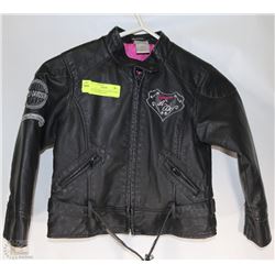 GENUINE HARLEY DAVIDSON GIRLS SZ 6 LEATHER JACKET