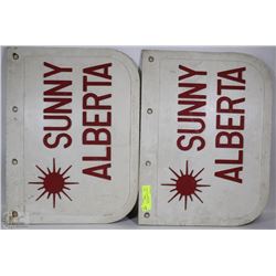 PAIR OF VINTAGE SUNNY ALBERTA TRUCK MUD FLAPS