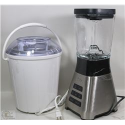 CUISINART ICE CREAM MAKER AND OSTER BLENDER