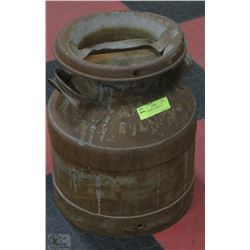 ANTIQUE METAL CREAM CAN