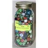 Image 1 : LARGE JAR OF VINTAGE MARBLES