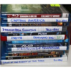 BUNDLE OF 12 BLU-RAY DVDS INCL. WALT