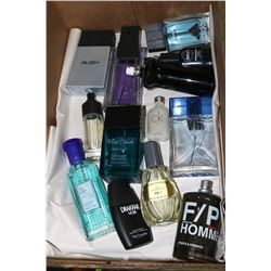 BOX W/MEN'S COLOGNES INCL. SUNG, PERRY
