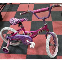 HUFFY DISNEY PRINCESS GIRLS BIKE WITH TRAINING