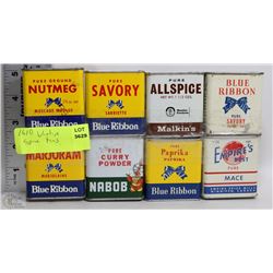 COLLECTION OF VINTAGE SPICE TINS