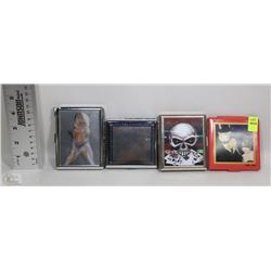 4 CIGARETTE CASES