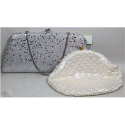 TWO LADIES CLUTCH PURSES FROM THE 70S