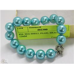 #24- SEA SHELL PEARL BRACELET 12MM