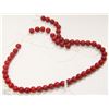 Image 1 : #14-NATURAL RED SEA CORAL GEMSTONE LOOSE BEADS