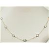 Image 1 : #3-10K GOLD BLUE TOPAZ NECKLACE