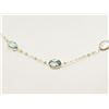Image 2 : #3-10K GOLD BLUE TOPAZ NECKLACE