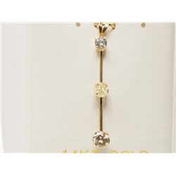 #4-14K GOLD DIAMOND(0.59CT) PENDANT