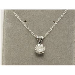 #8-14K GOLD DIAMOND(0.15CT) NECKLACE