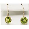 Image 1 : #10-14K GOLD PERIDOT EARRINGS