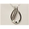 Image 1 : #14-STERLING SILVER DIAMOND(0.28CT) NECKLACE
