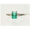 Image 1 : #15-14K GOLD EMERALD(0.63CT) RING SIZE 6.5