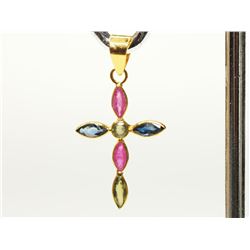 #27-18K GOLD SAPPHIRE(0.92CT) PENDANT