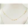 Image 1 : #30-10K GOLD OPAL & DIAMOND(0.18CT) NECKLACE