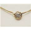 Image 1 : #35-14K GOLD DIAMOND(0.22CT) NECKLACE