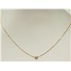 Image 2 : #35-14K GOLD DIAMOND(0.22CT) NECKLACE