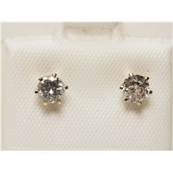 #38-14K GOLD DIAMOND(0.45CT) EARRINGS