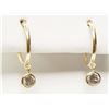 Image 1 : #47-14K GOLD DIAMOND(0.60CT) EARRINGS