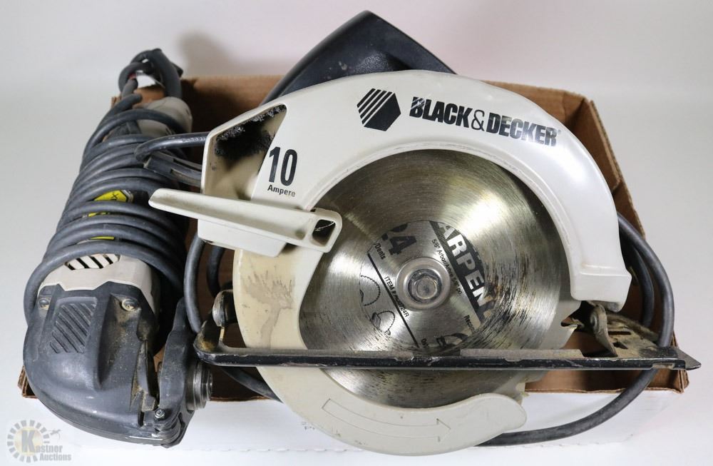 BLACK AND DECKER 71/4" CIRCULAR SAW AND STANLEY