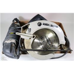 BLACK AND DECKER 7-1/4" CIRCULAR SAW AND STANLEY