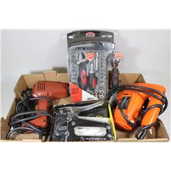 ASSORTED HAND TOOL INCLUDES BLACK & DECKER JIG SAW