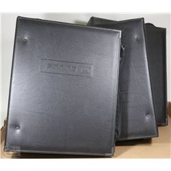 LOT OF 3 PROFESSIONAL CATERPILLAR FINNING LEATHER