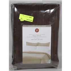 NEW DOUBLE/QUEEN VELVET DUVET COVER WITH SHAMS