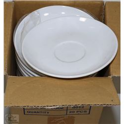 CASE OF 20 COMMERCIAL SAUCERS