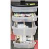 Image 1 : BLACK 4-TIER STORAGE CONTAINER ON