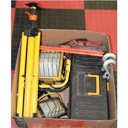 LARGE BOX W/TOOLBOX, WORK LIGHTS,