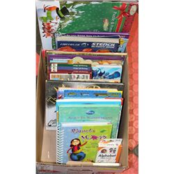 BOX FULL OF KIDS BOOKS & ACTIVITY BOOKS