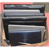 Image 1 : BOX OF 8 LAPTOPS (NEED TLC/PARTS) - BATTERY, BROKEN SCREENS, PASSWORDS, ETC.