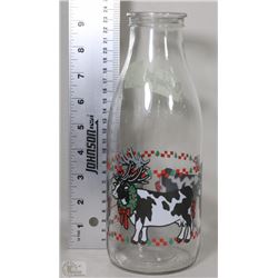 PAINTED MILK BOTTLE