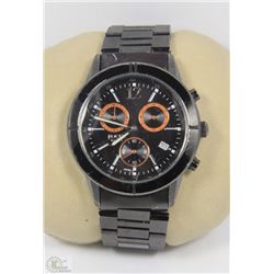 ST/STEEL FOCUS TRIPLE CHRONOGRAPH UNISEX WATCH