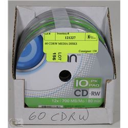 60 CD-RW MEDIA DISKS
