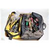 Image 1 : BOX W/2 TOOLS BAGS FULL OF TOOLS,