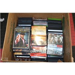 CASE OF ABOUT 100 DVDS INCLUDING: FAMILY GUY