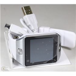 NEW WHITE BLUETOOTH SMARTWATCH WITH CAMERA