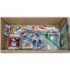 Image 1 : BOX WITH HOCKEY CARDS AND RACING STICKERS