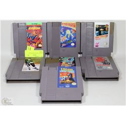 LOT OF 7 VINTAGE NINTENDO GAMES