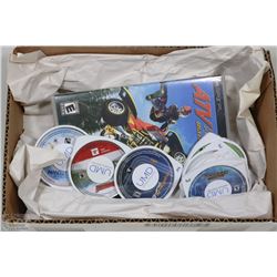 BOX W/10 PSP GAMES INCL. FAMILY GUY,