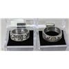 Image 1 : LOT OF 2 HEAVY MENS BAND RINGS SIZE 11.5 AND 11